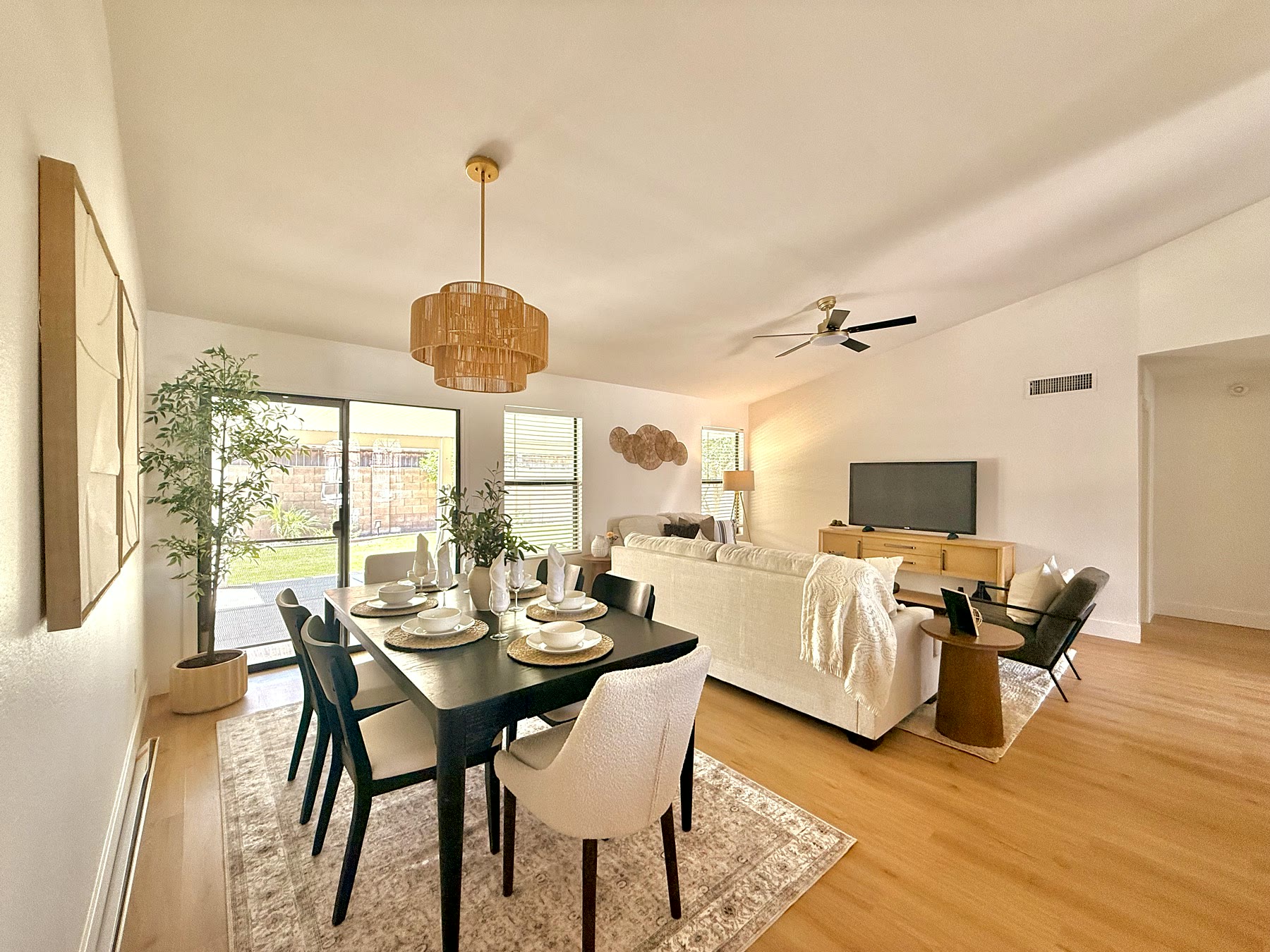 Elegant staged home interior